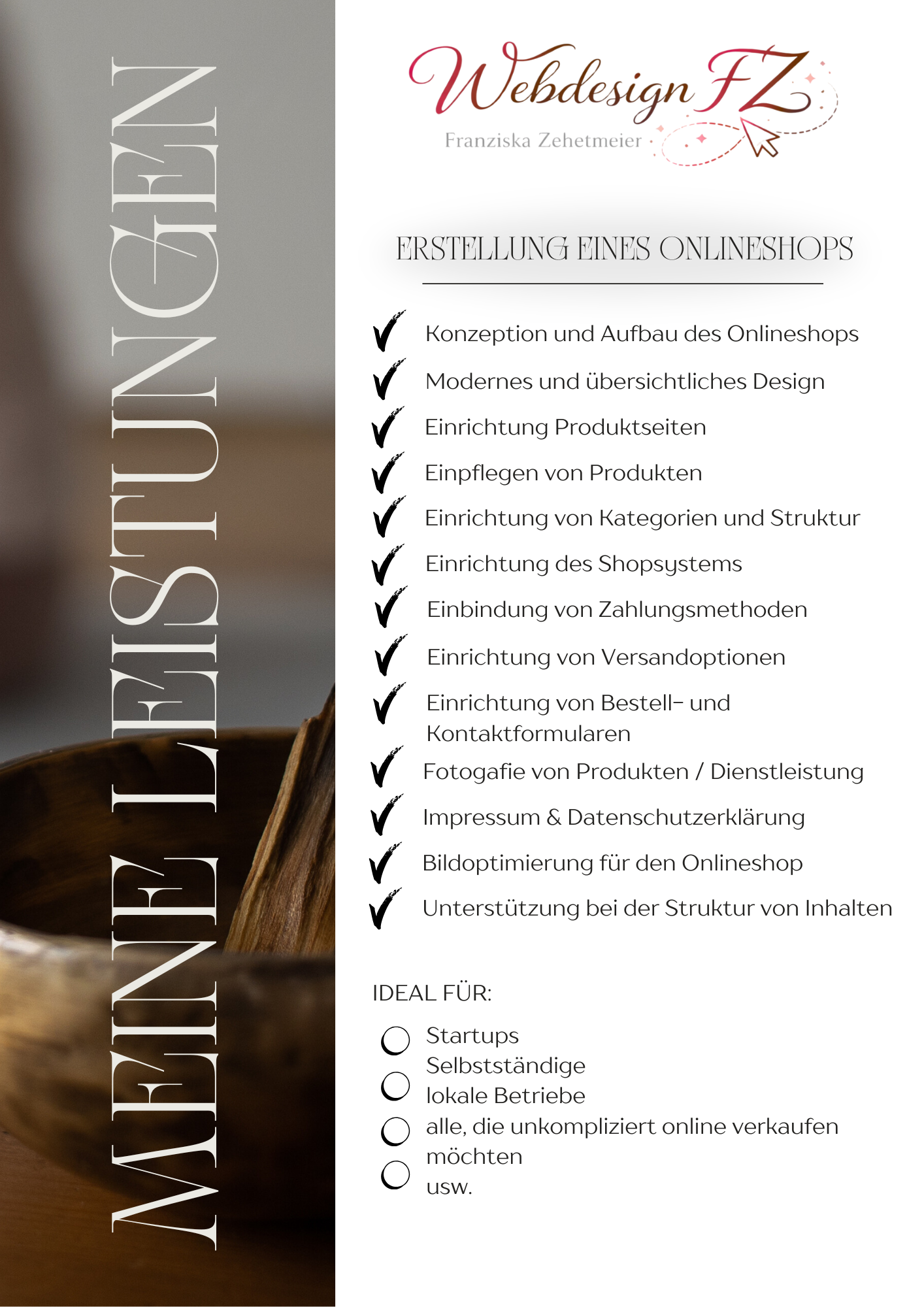 Preisliste Webdesign FZ